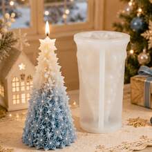 Resin Silicone Mold, Christmas Tree Candle Silicone Mold, Octagonal Star Element Design, Multi-Functional Casting Mold, Suitable For Aromatherapy Candles, Handmade Soap, Epoxy Resin Gypsum, Easy To Demold DIY Handmade Mold, Suitable For Home Decor. - Silica Gel - View 4