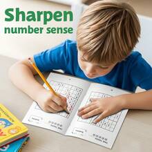 Puzzles Sudoku classés par âge, 3-6 ans, 6-9 ans, 9-12 ans & 12+, Jeux de grille de nombres progressifs du débutant au défi, Concentration & Attention, Logique numérique, Pensée critique, Résolution de problèmes, Activité sans écran pour la maison, la salle de classe et les voyages - Sudoku par tranche d'âge - Voir 7