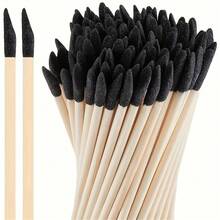 20 Pack Sandpaper Stick, Wood Sandpaper, Polished Branches, Fine Details, Multifunctional Wooden Sandpaper Tools, Suitable For Plastic Models, Wooden Models, Durable And Precise, Used For Polishing And Detail Processing - Black - View 8