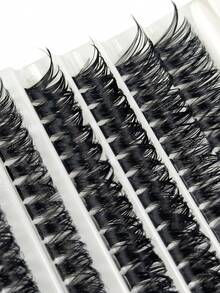 180Pcs 80D Clustered Eyelashes DIY Eyelash Extensions Suitable For Beginners At Home Fox Eyes Lengthen D Curls 8-16mm Mixed Natural Eyelash Extensions Eyelash Clusters Individual Eyelashes Lashes Fake Lashes - D - View 4