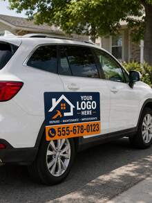 Custom Car Magnetic Signs, Personalized Logos For Your Car, Van, Truck, Waterproof Design, Promote Your Business Vehicle, Professional Printing And Die-Cutting - Multicolor - View 6