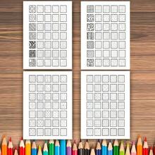 1 Buku Mewarnai Seni Zen Doodle Mini, 24 Halaman Satu Sisi, Pola Dasar Zen Doodle yang Ringkas dan Indah, 3-in-1: Menjiplak, Mewarnai, dan Mendesain Pola Kreatif. Tata Letak Blok Mini, Pola Individual Kecil untuk Pengalaman Santai, Buku Mewarnai untuk Meredakan Kecemasan dan Melatih Fokus, Kreasi Seni Santai dengan Gambar Tangan, Pilihan Hadiah Ulang Tahun, Pertemuan Keluarga, Pesta Liburan. - Buku Mewarnai Doodle Artistik - View 3
