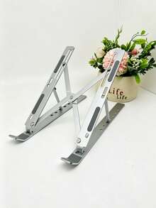 18-Inch Laptop Metal Folding Cooling Lift Stand, Portable Desktop Tablet & Phone Holder - View 4