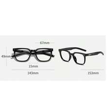 1 Pair Fashion Casual Personalized Star Design Black Frame Plain Lens Decorative Glasses - Clear - View 4