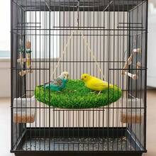 1 Set Mainan Panjat Hammock Rumput Buatan untuk Burung Beo Besar, Sedang, dan Kecil, Tupai, Hamster, dan Hewan Peliharaan Kecil Lainnya, Hadiah Liburan - 1 set (hammock + pengait + pengisap karet) - View 11