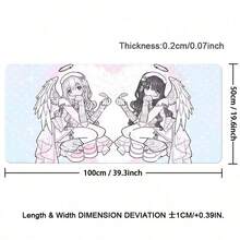 Beauty Anime Girl Large XXL Leather Mouse Pad Leather Waterproof Anti-Slip Dining Table Mat Office Desk Mat Computer Keyboard Leather Mousepad - View 13