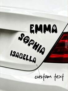 1pc Personalized DIY Custom 20/30/40/50cm Waterproof Mini Car Sticker, Suitable For Car Exterior Decoration, Halloween Style Sticker - Transfer Sticker - View 1