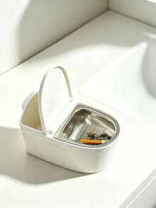 1pc Creative Toilet Shaped Stainless Steel Ashtray With Lid, Wall Mounted Ashtray - Ashtray - View 4