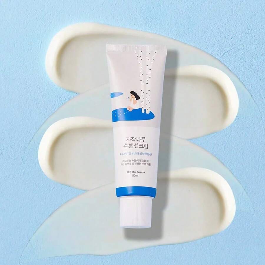 Round Lab - Birch Juice Moisturizing Sun Cream SPF50+ PA++++ (50ml) - White - View 1