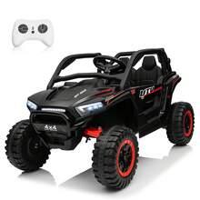 24V 2‑Seater XL 4X4 Off‑Road UTV Ride‑On Car With 2000W Motors, Parental Remote Control, Bluetooth Music & LED Lights, Electric Ride‑On Toy For Big Kids - Black - View 11