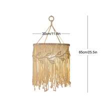 1 buah Kap Lampu Makrame Gaya Bohemian, Lampu Gantung Dekorasi, Kap Lampu Tenun Buatan Tangan, Kap Lampu Rumbai, Seni Serat, Dekorasi Gantung - Lampu dan Adaptor Daya Tidak Termasuk - Seperti yang ditunjukkan pada gambar - View 16