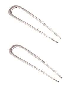 3/2/1pc Large Elegant Gold U-Shaped Metal Hair Clips, Suitable For Thick Long Hair, Hair Clips Hair Sticks - Multicolor - View 11