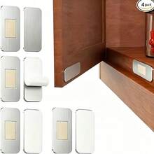 1 Set Drill-Free Stainless Steel Cabinet Magnetic Catch, Ultra-Thin Strong Magnet Drawer Invisible Door Magnet, Wardrobe Sliding Door Magnetic Lock - Multicolor - View 6