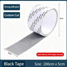 1/3/6/12pcs Self-Adhesive Mesh Window Repair Tape, Waterproof Tear-Resistant Insect Screen Patch, Strong Adhesion, Suitable For Fabric And Screen Windows, Applicable For Dorm/Curtain Window Repair, Kitchen Accessories Essential - A - View 17