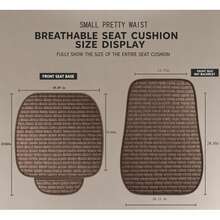 Full Set All-Season Linen Car Seat Covers, Breathable Non-Slip Seat Cushions, Wear-Resistant Skin-Friendly Easy To Clean, Full Coverage Design, Suitable For Sedan, SUV And Truck, Durable Car Interior Accessories, Perfect Holiday Gift For Car Owners - Cushion - View 12