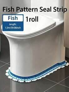 Peel And Stick Toilet Base Seal Strip, Waterproof Decorative Edge Trim Tape, Self‑Adhesive Cute Pattern Caulk Strip For Bathroom Toilet Base Wall Corner - Multicolor - View 13
