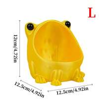 1/2pcs Frog Shaped Storage Tray Cosmetic Organizer Box 3D Printed Decorative Makeup Tool Holder Bowl Vanity Tabletop Decor Holiday Gift Aesthetic Room Decoration Unique Fun Frog Figurine Jewelry Storage Box - View 18