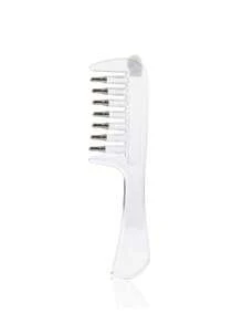 1pc Transparent Applicator Hair Comb, Unisex Scalp Care Massage Liquid Guide Comb, Wide-Tooth Straight Hair Comb, Multi-Functional Home Hair Care Comb - Clear - View 6