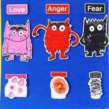Quixorblex 27 Pcs Felt Set - Color Monster Theme, Interactive Learning Tools, Vocabulary & Color Recognition, Classroom Game Supplies, Parent-Child Activities, Early Education Teaching Aids - Multicolor - View 7