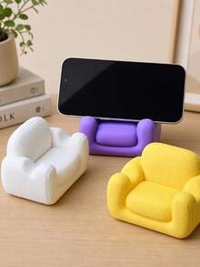 Dudukan Ponsel Meja Bergaya Sofa Mini, Ornamen Meja Dekoratif Portabel, Dudukan Ponsel Universal, Cocok untuk Kamar Tidur, Kantor, dan Meja, Aksesori Meja Harian yang Praktis dan Modis - Beraneka warna - View 7