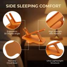 2 Packs Bedside Phone Holder, Anti-Drop Phone Stand For Bed Frame & Sofa, Hands-Free Viewing Mount With Charging Port, Ergonomic Design For Bedroom & Living Room - A - View 5