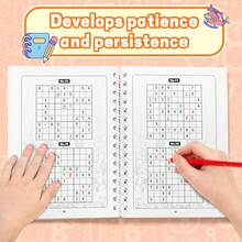 Age-Graded Sudoku Game Spiral Puzzle Notebooks, Ages 3-6, 6-9, 9-12 & 12+, Beginner To Challenge Number Logic, Focus, Critical Thinking, Problem Solving, Screen-Free Brain Games For Home Classroom Travel - Age-graded Sudoku Game - View 6
