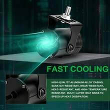 2pcs Motorcycle Spotlights + Angel Wings LED Projector Lights, Electric Vehicle Street Modification Welcome Decoration Anti-Collision Laser Lights - Advanced Version - View 5