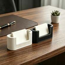 2pcs Business Card Holder & Desktop Organizer With Card Slots And Storage Compartments - Suitable For Office Reception Desk, Desktop Organization, Perfect As Work Gift For Boss, Space-Saving, Ideal For Corporate Use - Standard - View 11