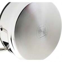 WECOOK Cazo Acero Inox 18/10, Ø 16 cm, 1,5 L, Inducción, Base Tricapa - Ver 4