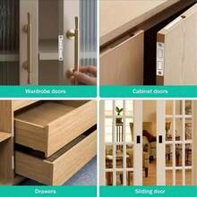 1 Set Drill-Free Stainless Steel Cabinet Magnetic Catch, Ultra-Thin Strong Magnet Drawer Invisible Door Magnet, Wardrobe Sliding Door Magnetic Lock - Multicolor - View 4