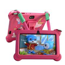 4GB RAM + 64GB ROM / 7 吋平板電腦 / 四核 1.3GHz / Android 13 MTK6735 / 1280x800 HD IPS 螢幕 / 2MP+5MP 鏡頭 / 4000mAh 電池 / WiFi、家長控制、教育、遊戲 / ABS 塑料 + 矽膠,教育平板 - 粉色 - 查看 6