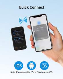 TELESIN 1.7M Screen Monitor Remote Control Wireless Bluetooth Selfie Stick Tripod For IOS Android Magnetic Selfie ZOOM Control Mini Monitor Screen Wireless Remote Control For Smart Phone - View 12