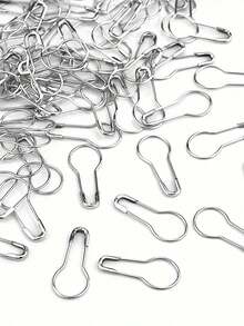 10/20/50/100/260pcs Hook And Loop Fasteners, Pear-Shaped And Bulb-Shaped Fasteners, Suitable For DIY Crafts, Sewing, Knitting Markers And Clothing Labels (Available In Gold, Silver, Black And Multicolor) - Multi-color - View 4