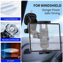 xnyocn Universal Car Mount, Suitable For Cars, Home Tablets And Smartphones - Multi-Functional Car And Desktop Stand, Adjustable Angle And Height, Convenient For Watching Programs And Navigation - Black - View 6