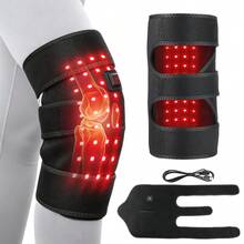 Hailicare Balutan Lutut Pemanas, Bantalan Lutut Pemanas Lampu Merah Bertenaga USB, Kontrol Suhu 3 Tingkat dengan Manik Lampu Merah 660nm, Dukungan Termal yang Dapat Diatur untuk Lutut, Siku, dan Kaki untuk Penggunaan Sehari-hari, Tanpa Baterai Terintegrasi, Hadiah Hangat untuk Keluarga & Teman - Hitam - View 2