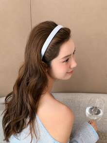 topshiny 1pc Fashionable Minimalist Snake Print Non-Slip Headband, Vintage No-Pressure High-Crown Hair Accessory - Multicolor - View 3