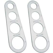 18/0 Stainless Steel Pasta Measuring Ruler, 4-Hole Noodle Portion Control Tool With Scale Markings, Long Kitchen Cooking Utensil For Cooking, Meal Prep And Restaurant Use, Easy To Clean, Compact Storage - Silver - View 9
