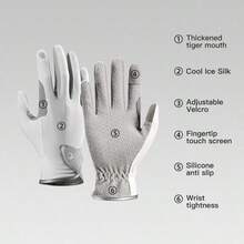 GOLOVEJOY1 High-Quality Professional Equestrian Gloves For Both Men And Women, Non Slip And Breathable, Suitable For Training And Competition, Touch Screen Design, Durable Riding Equipment, High Grip Golf Gloves, Suitable For Use All Year Round - Multicolor - View 1