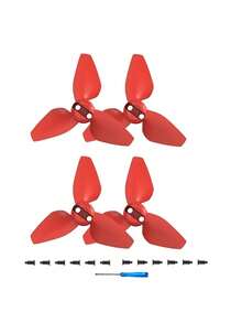 4Pcs Replacement Propeller Blades For Mini Pocket Drone, Durable Lightweight PC Material Spare Rotor Blades With Screws & Screwdriver, Multi‑Color RC Drone Accessory, Drone Not Included - View 14