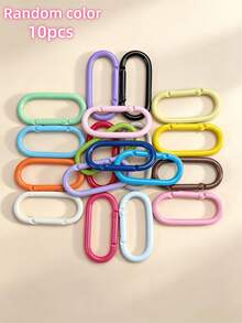 20/40pcs Colorful Zinc Alloy Carabiner Key Rings Spring Clips, Suitable For Keys, Bags, Water Bottles And Backpacks - Multi-color - View 12