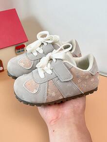 Toddler Floral Patchwork Hook-And-Loop Soft Sole Lightweight Infant Shoes For Home And Outdoor Wear - Blue - View 5