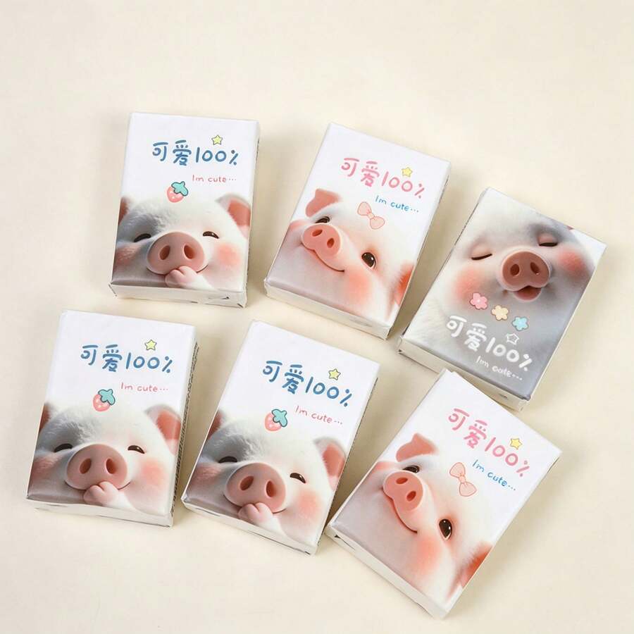 1/2/4/9/18pack Portable Handkerchief Paper Bag Facial Tissues Portable Mini Pocket Napkins Students Travel With Tissues - Multicolor - View 1