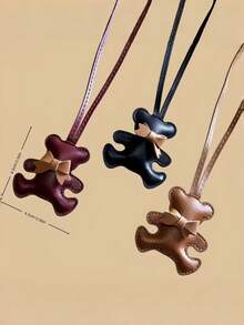 1/2pcs Customized Cute Bear Pendant, Suitable For Bags And Backpacks, Birthday Gift, Backpack Decoration, Fashion Accessory - Multicolor - View 3