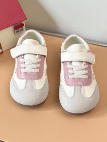 Sepatu Bayi Bordir Awan Hati dengan Pengait dan Perekat, Sol Lembut, Anti Slip, Stabil untuk Balita Belajar Berjalan ke Taman Kanak-Kanak - Grey - View 5