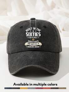 1pc Printed Pattern Casual Minimalist Men's Adjustable Baseball Cap, Adjustable Size Sun Hat Baseball Cap With Extra Wide Brim, Soft Top, Sweat-Absorbent Band, Lightweight UV Protection, Versatile Classic Style, Suitable For Outdoor Sports And Daily Wear - A - View 12