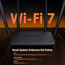 Wi-Fi 7 Router WAVLINK BE3600, Dual-Band Gigabit Mesh Wireless Router With MLO, 4096-QAM, 5dBi Antennas For Home/Office - US A Type Plug(110-127V) - View 1