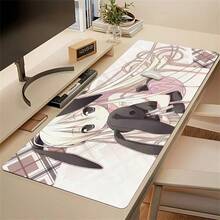 Extra Large Leather Computer Mouse Pad, Extra Large Multiple Sizes Genuine Leather Touch Mouse Pad, Cute Y2k Anime Girl Table Mat, Student Meal Mat, Desktop Office E-Sports Mat, Anti-Slip And Waterproof, Suitable For Study Desks And Leather Pads - View 3