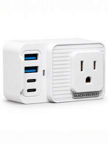 black & decker Adapters & Multi-Outlets - White - View 2