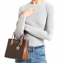 Michael Kors Mercer 印花女式單肩手提包 35S1GM9M2B 棕色 - 棕色 35S1GM9M2B BROWN - 查看 2