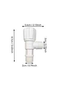 Thickened Plastic Triangle Valve Sealing Tape Set, Toilet Faucet Water Heater 3-Way Connection Angle Valve Shut-Off Valve, Universal G1/2 Thread Interface, Adjustable Water Flow 3-Way Adapter, Bathroom Shower Water Flow Control Valve - Upgraded a - View 6